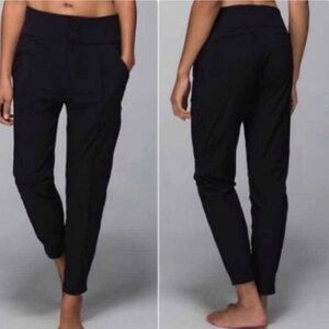 Lululemon Black Departure Trouser Pants M/L
